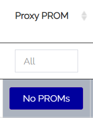 Proxy PROM column displaying a No PROMs button